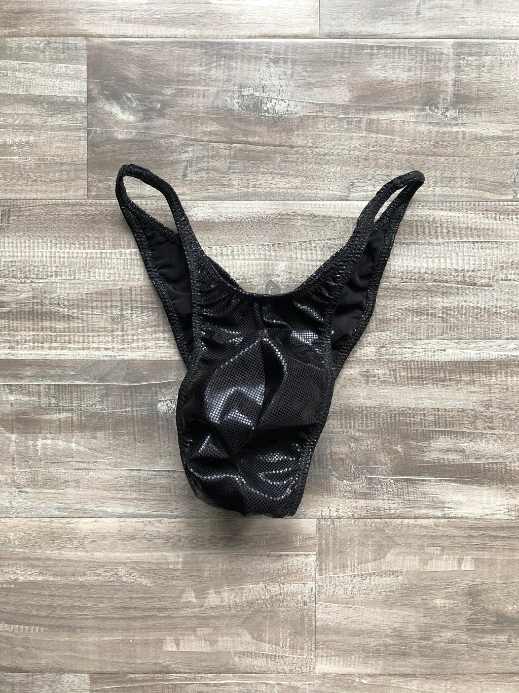 Custom Men's Bodybuilding Competition Trunks - Flat Black