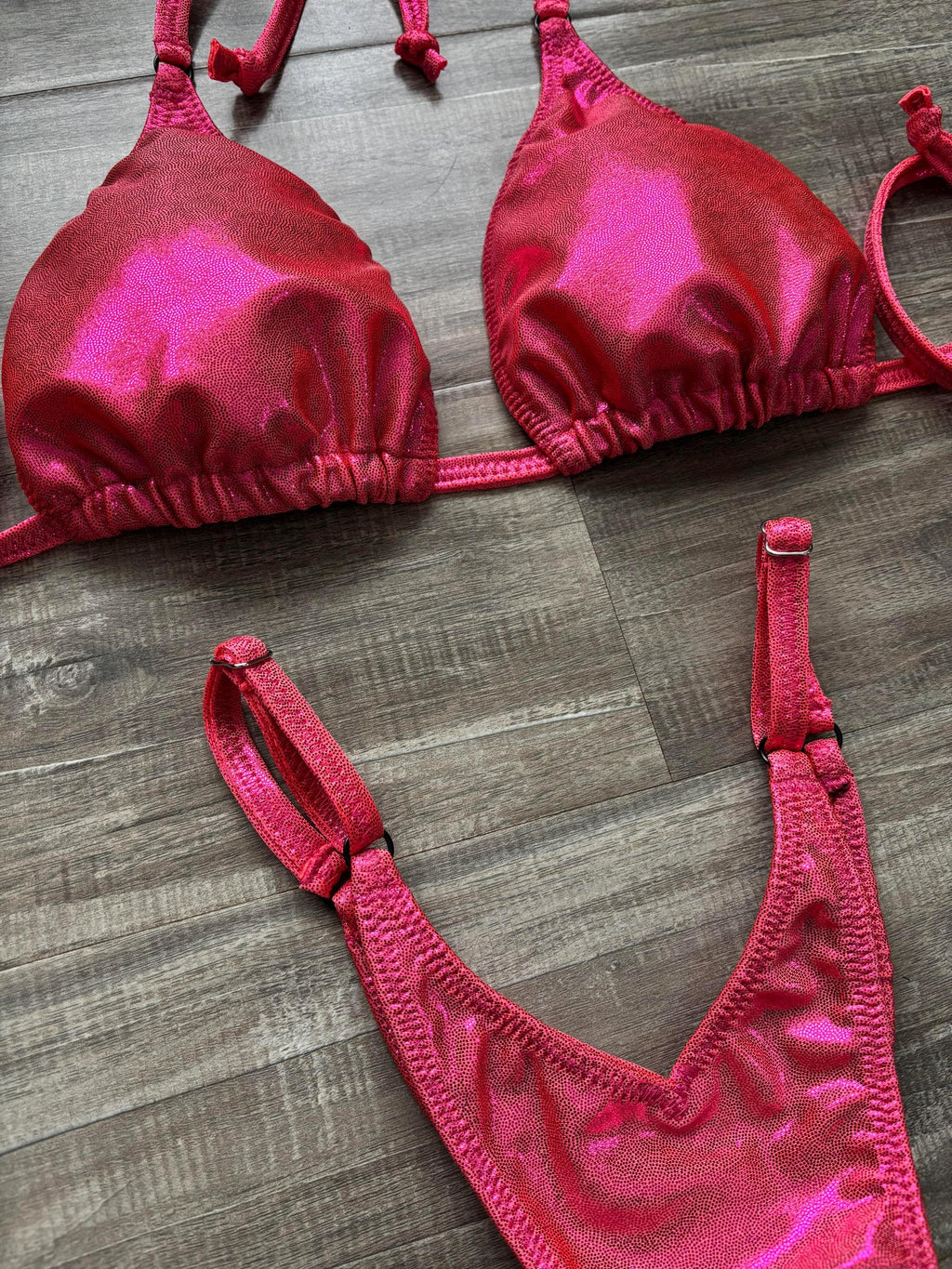 Practice Posing Suit - Coral Shimmer