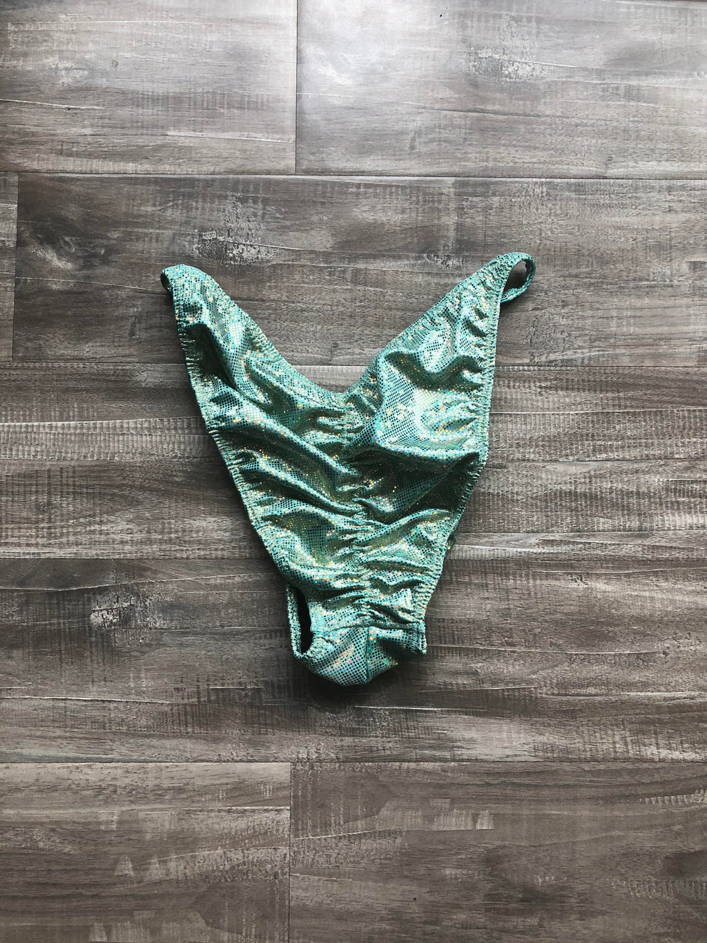 Custom Men's Bodybuilding Competition Trunks - Light Green