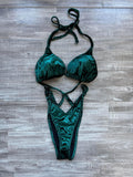 Practice Posing Suit - Emerald Velvet