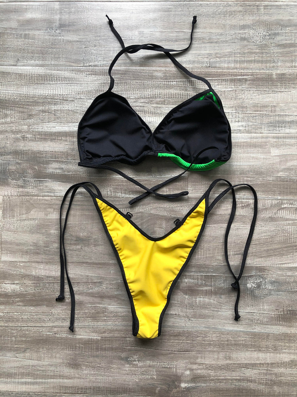 Practice Posing Suit - Jamaican Flag Colors