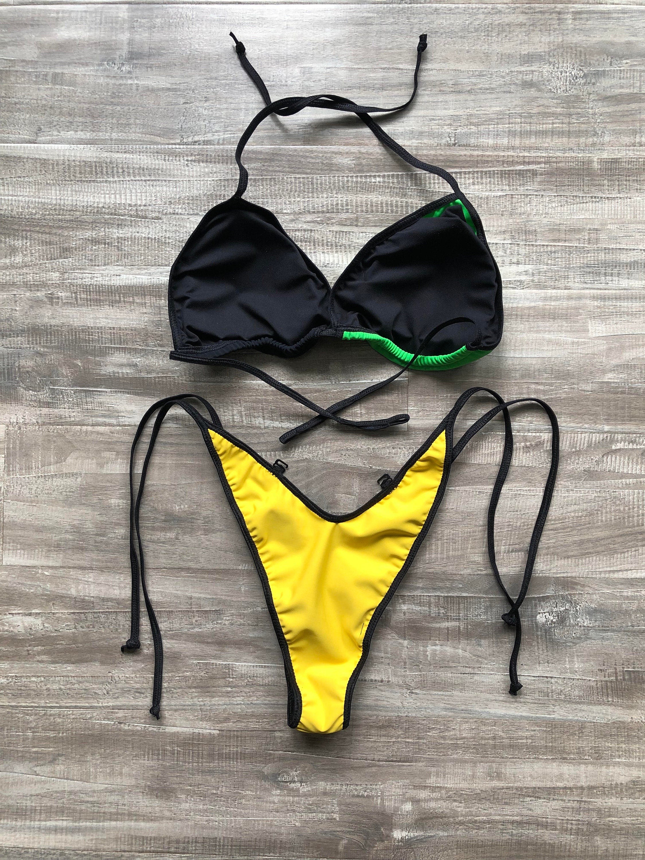 Practice Posing Suit - Jamaican Flag Colors