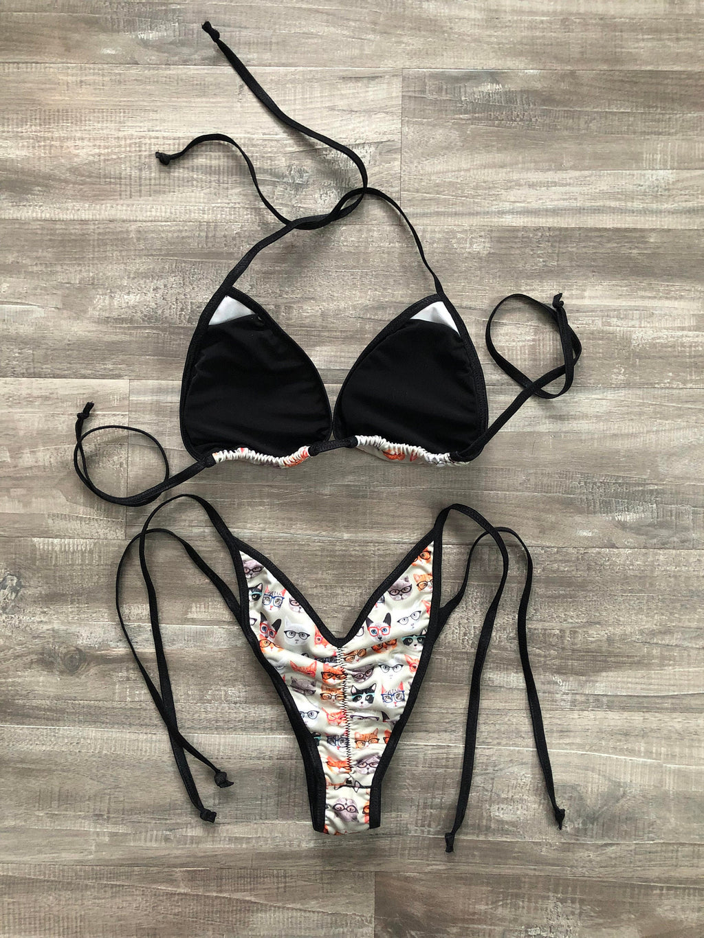 Practice Posing Suit - Kitty Cat Glasses