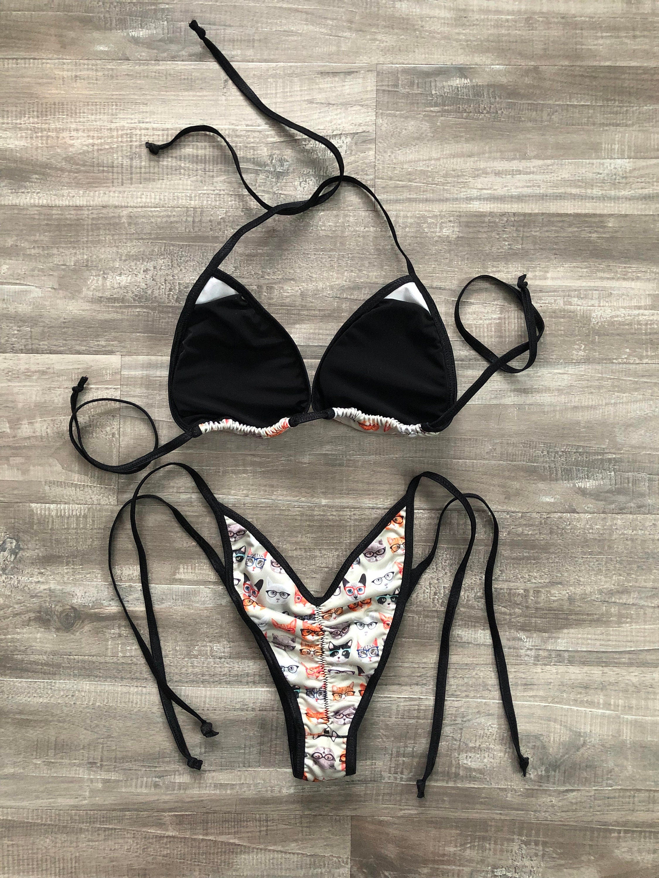 Practice Posing Suit - Kitty Cat Glasses