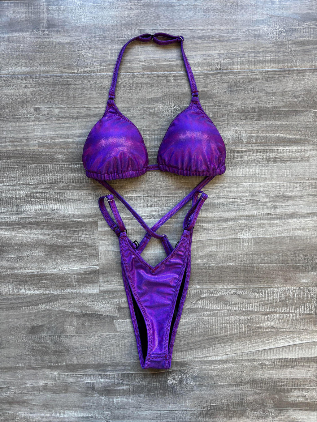 Practice Posing Suit - Fuchsia Shimmer