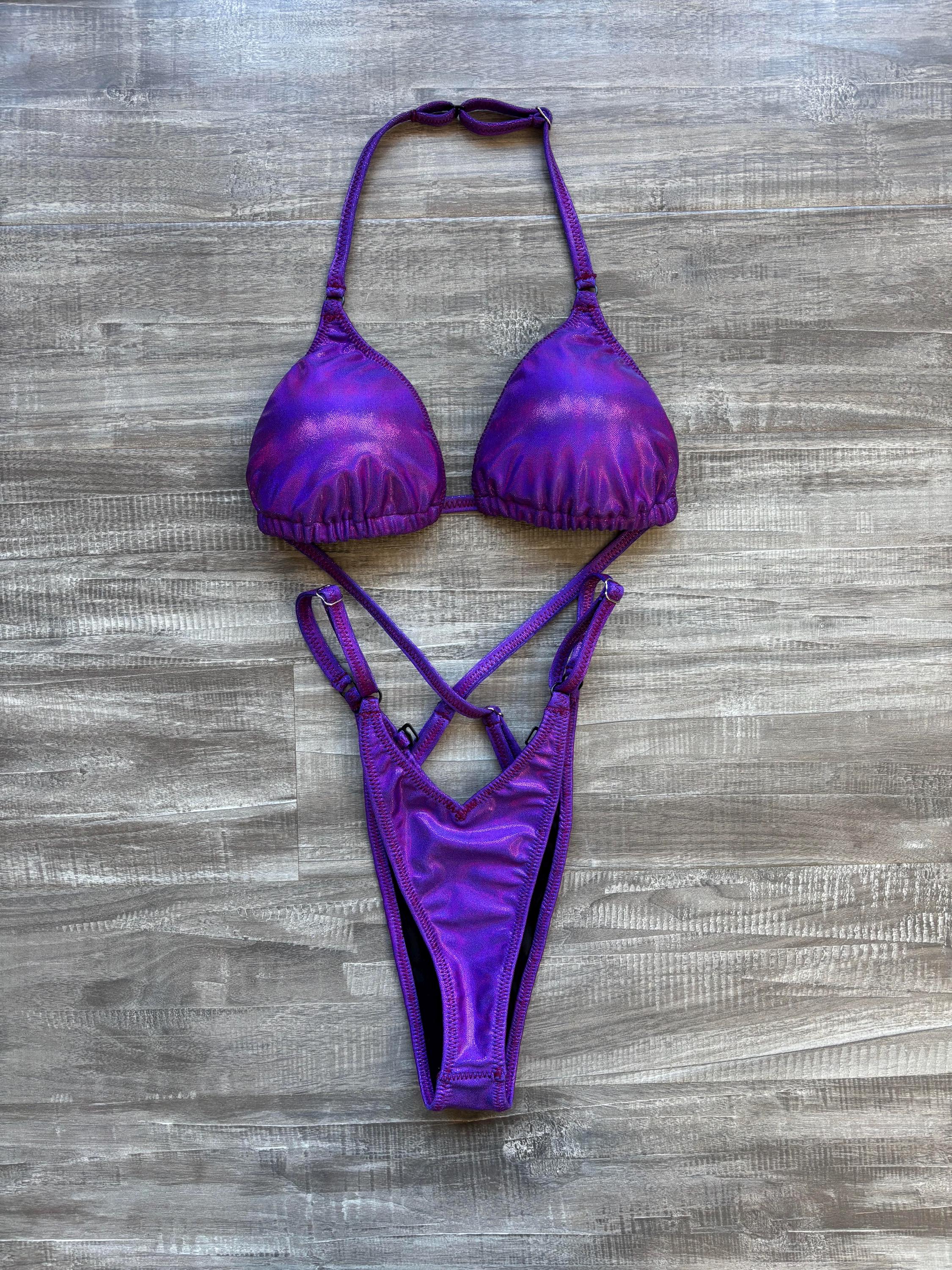 Practice Posing Suit - Fuchsia Shimmer