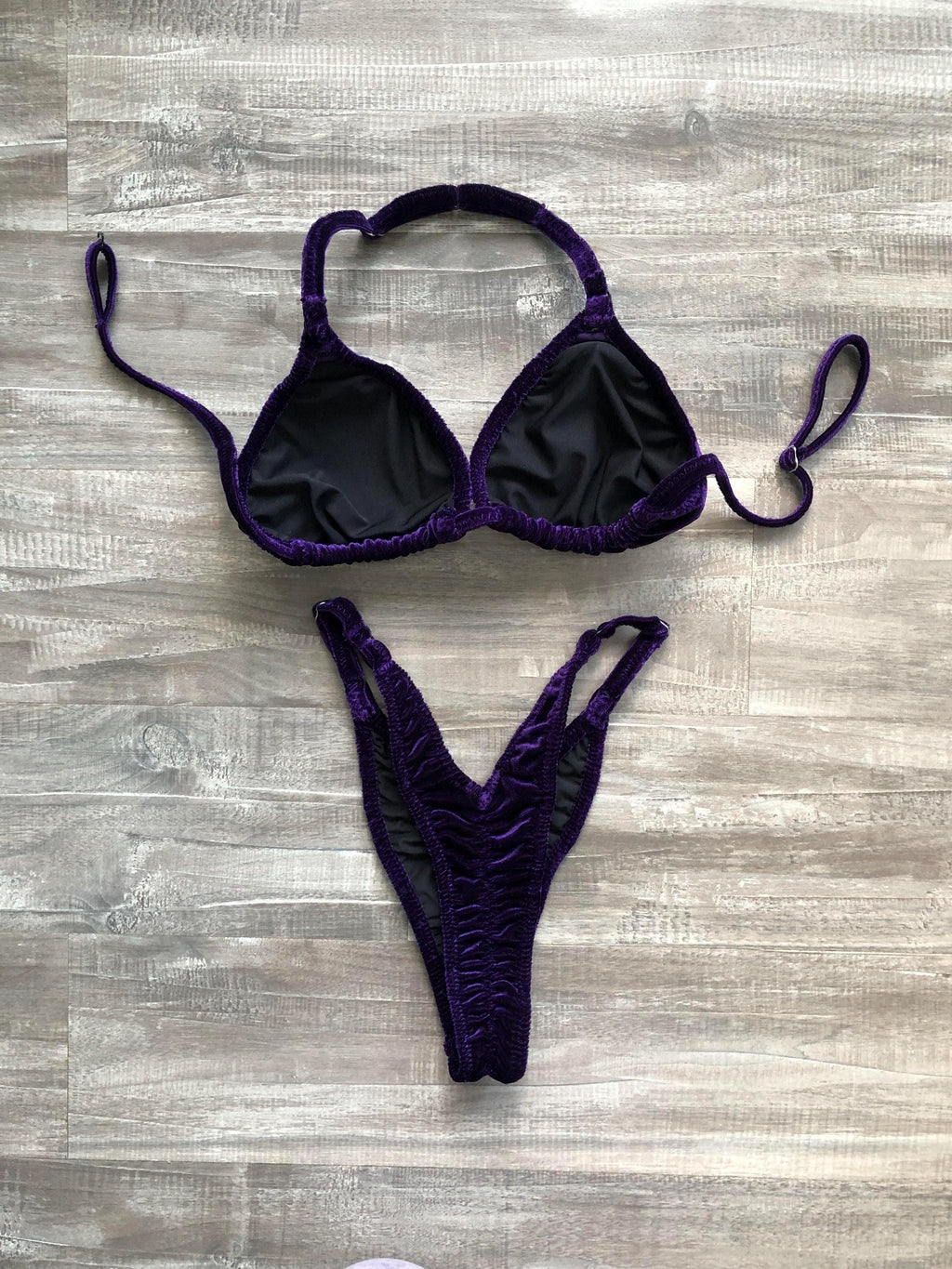 Practice Posing Suit - Purple Velvet