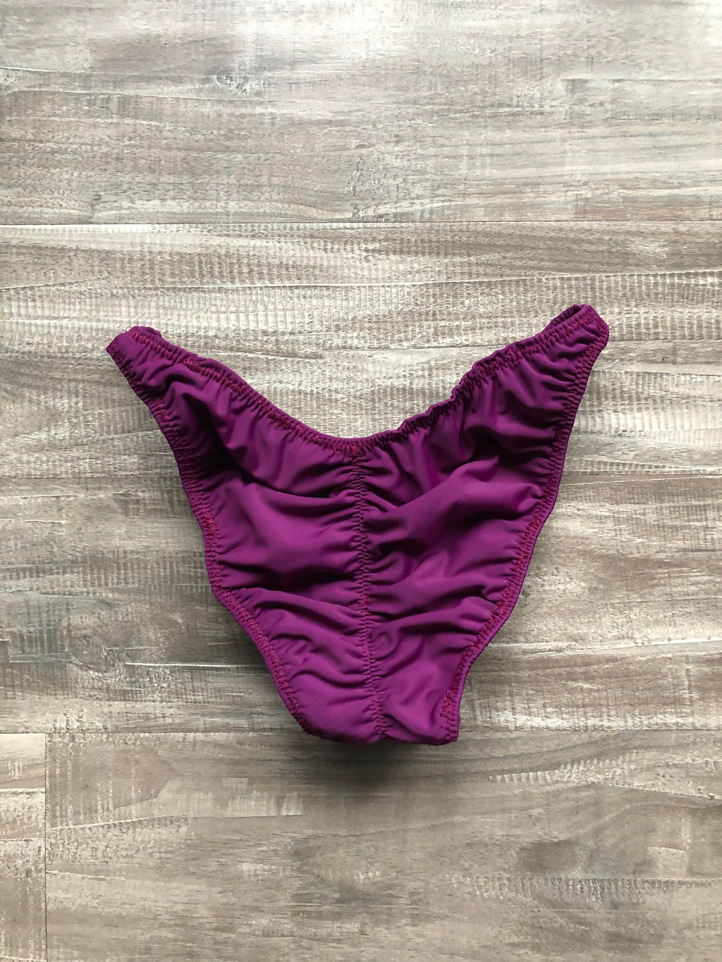 Custom Men's Bodybuilding Competition Trunks - Matte Plum