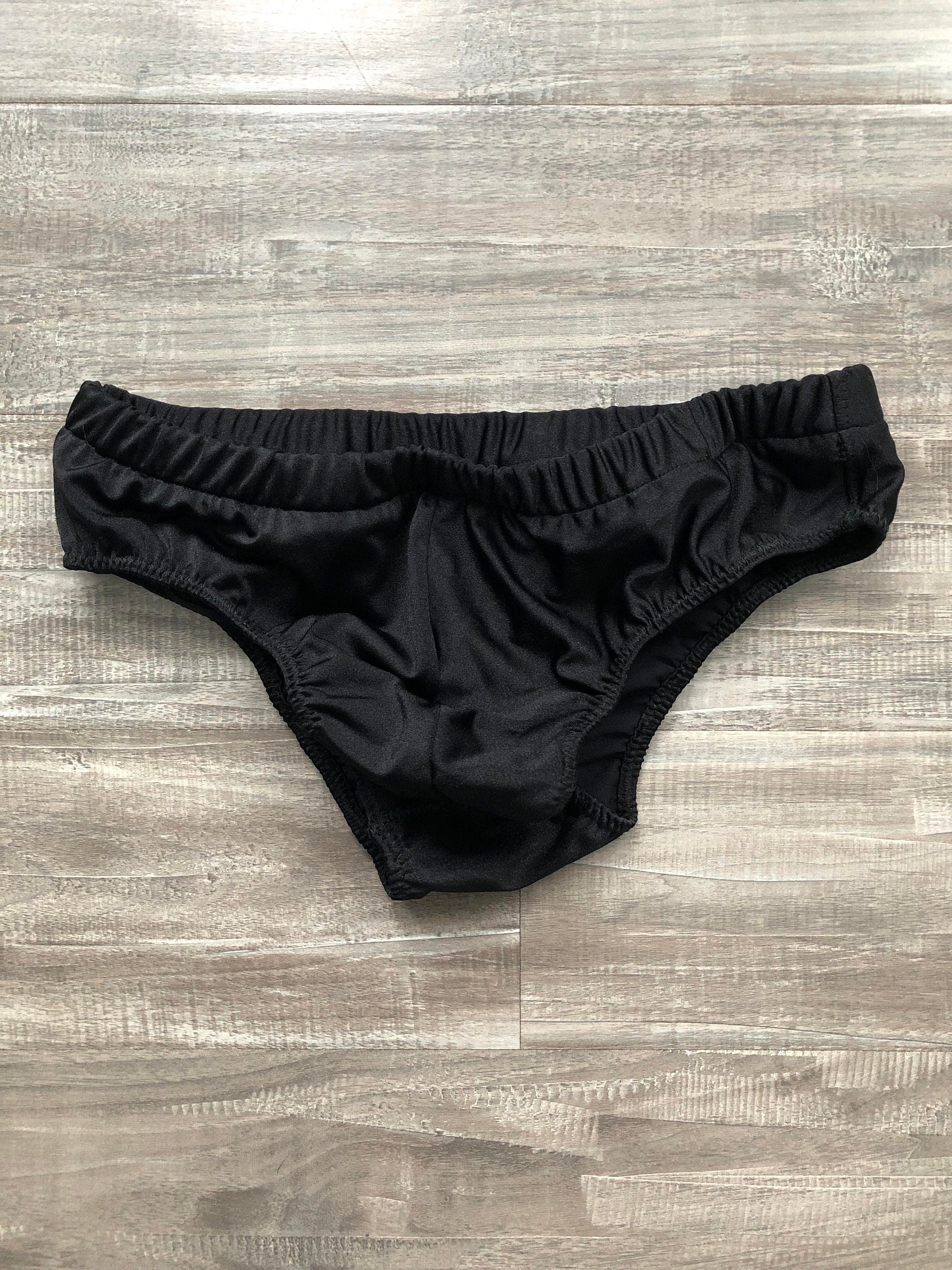 Custom Men's Classic Physique Competition Trunks - Shiny Black