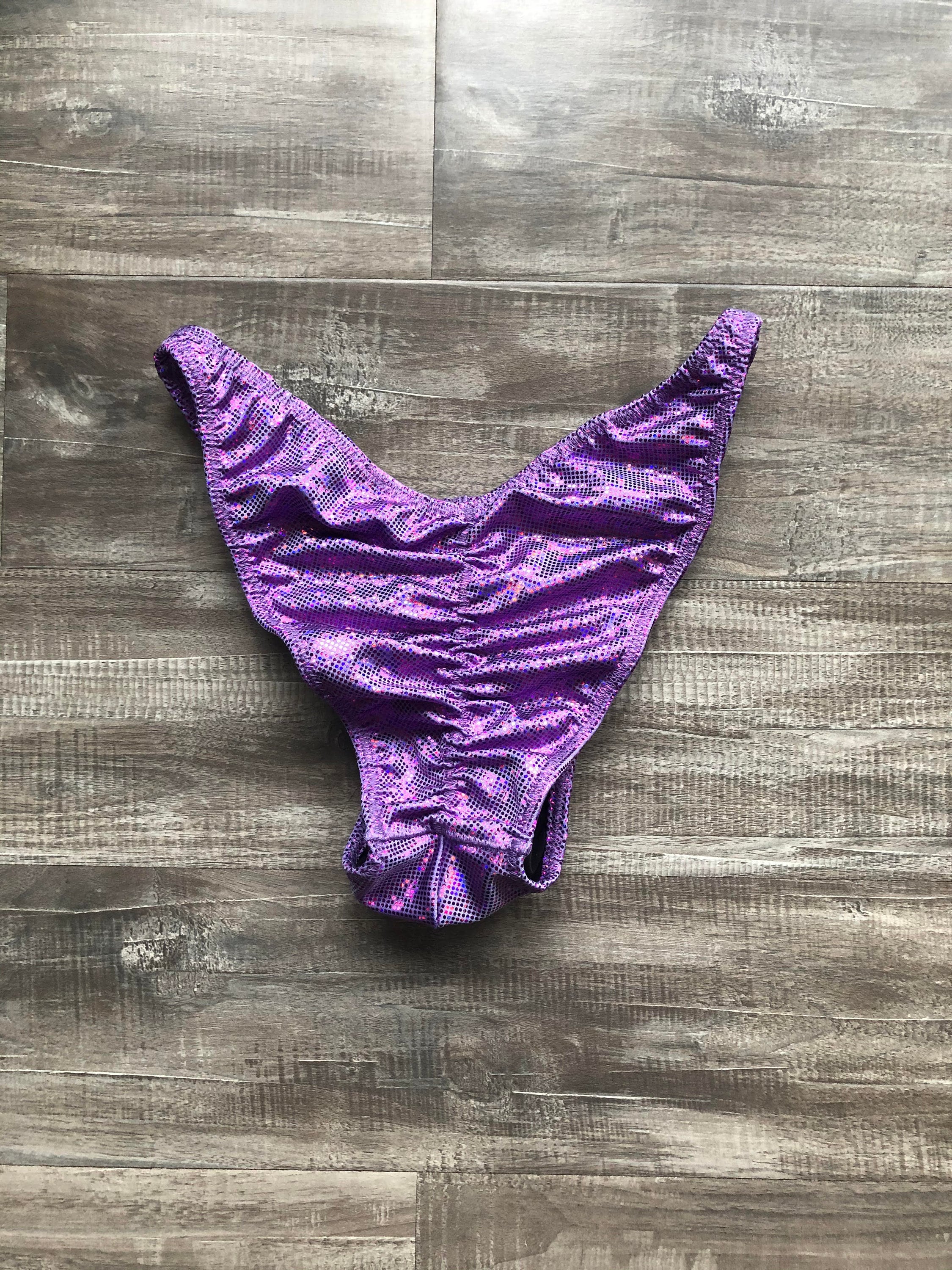 Custom Men's Bodybuilding Competition Trunks - Light Purple