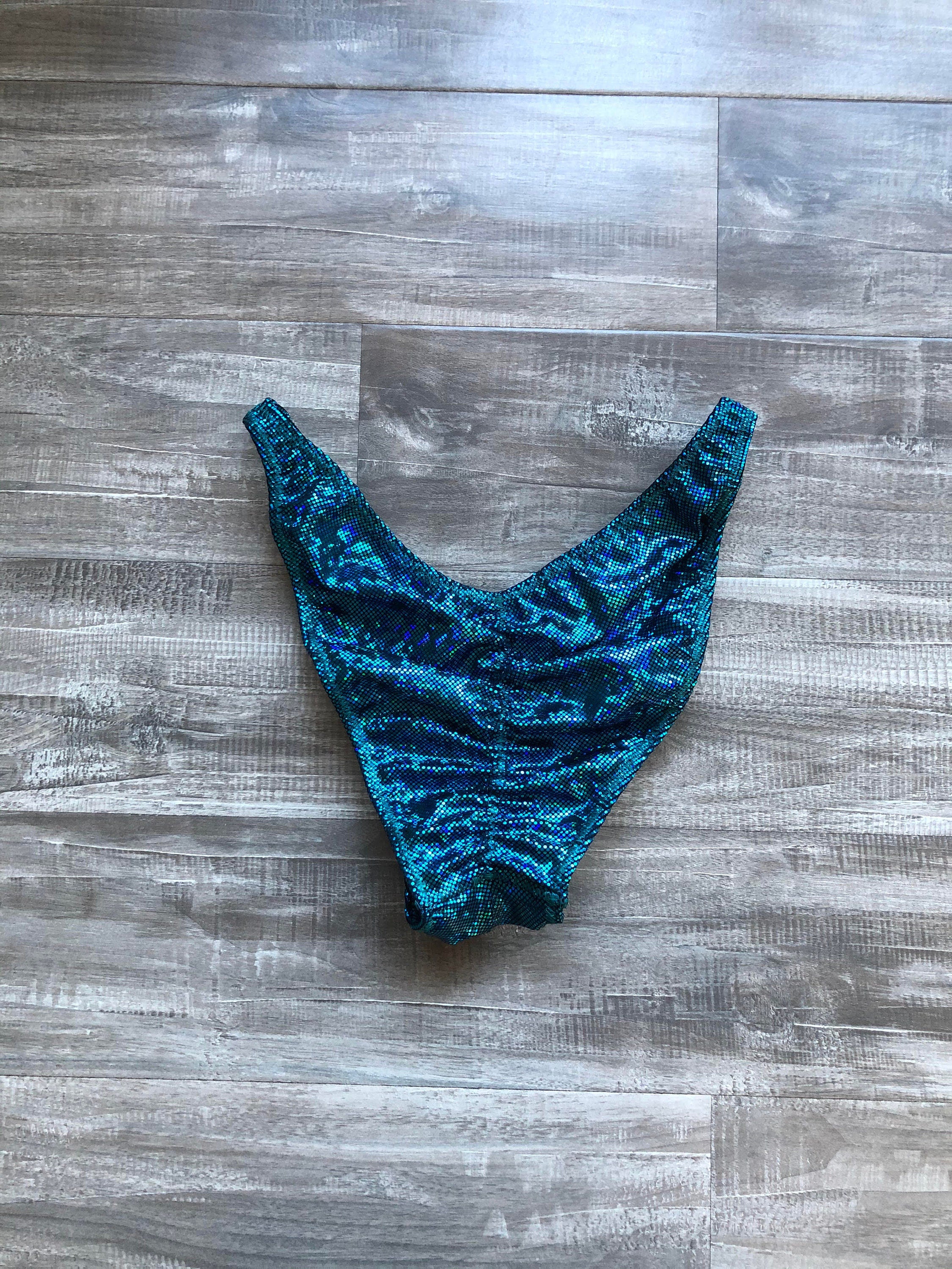 Custom Men's Bodybuilding Competition Trunks - Dark Teal