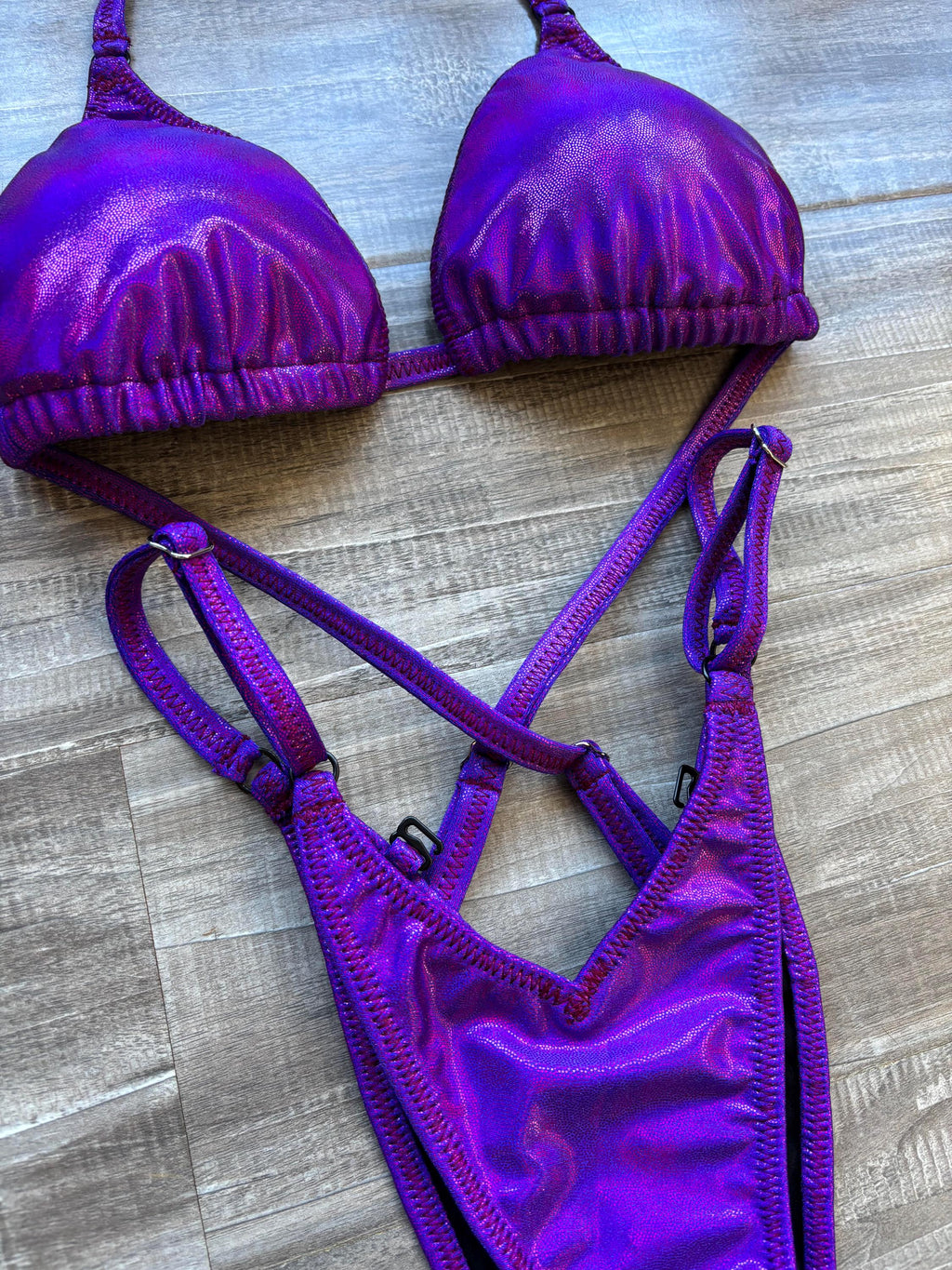 Practice Posing Suit - Fuchsia Shimmer