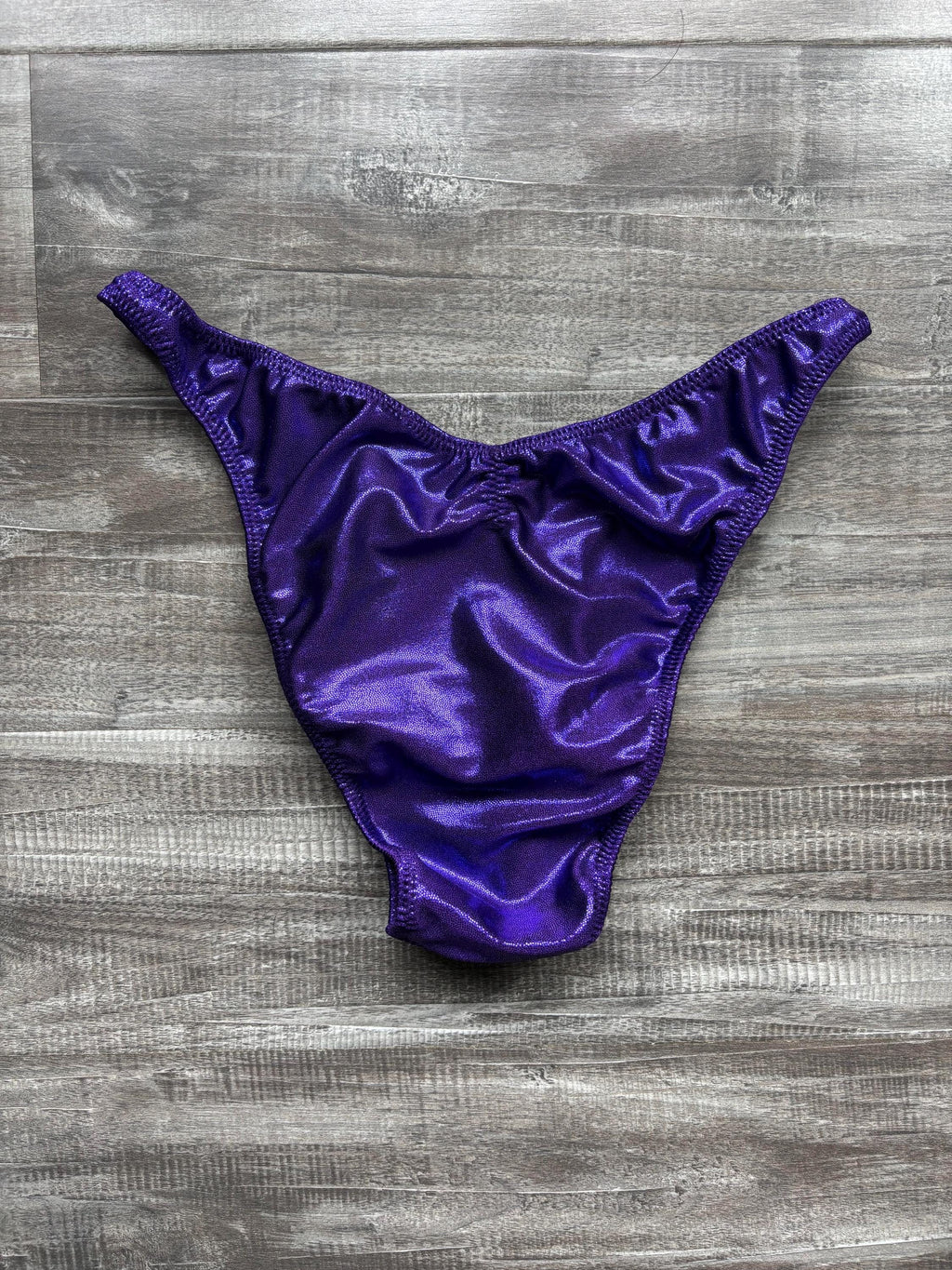 Custom Men's Bodybuilding Competition Trunks - Purple Shimmer