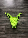 Custom Men's Bodybuilding Competition Trunks - Matte Neon Yellow
