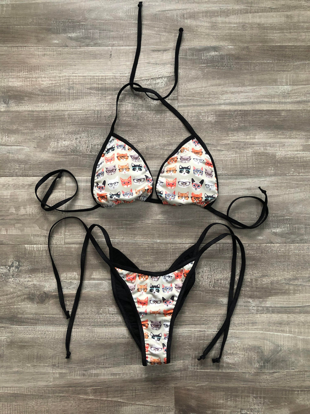 Practice Posing Suit - Kitty Cat Glasses