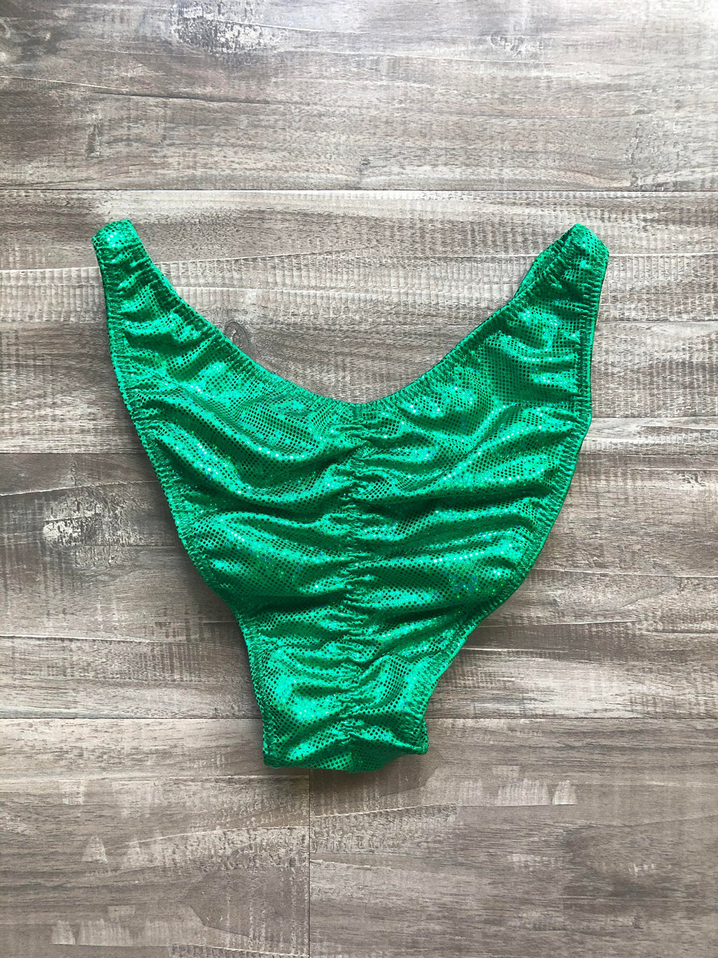 Custom Men's Bodybuilding Competition Trunks - Kelly Green
