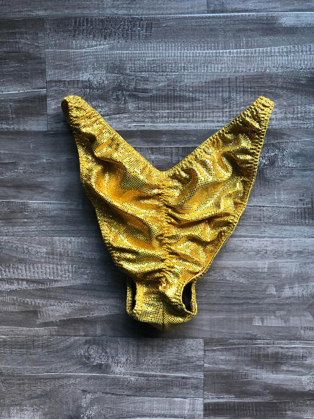 Custom Men's Bodybuilding Competition Trunks - Yellow