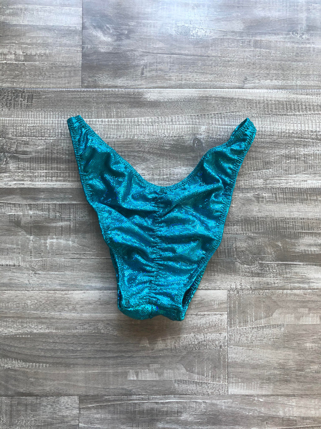 Custom Men's Bodybuilding Competition Trunks - Turquoise