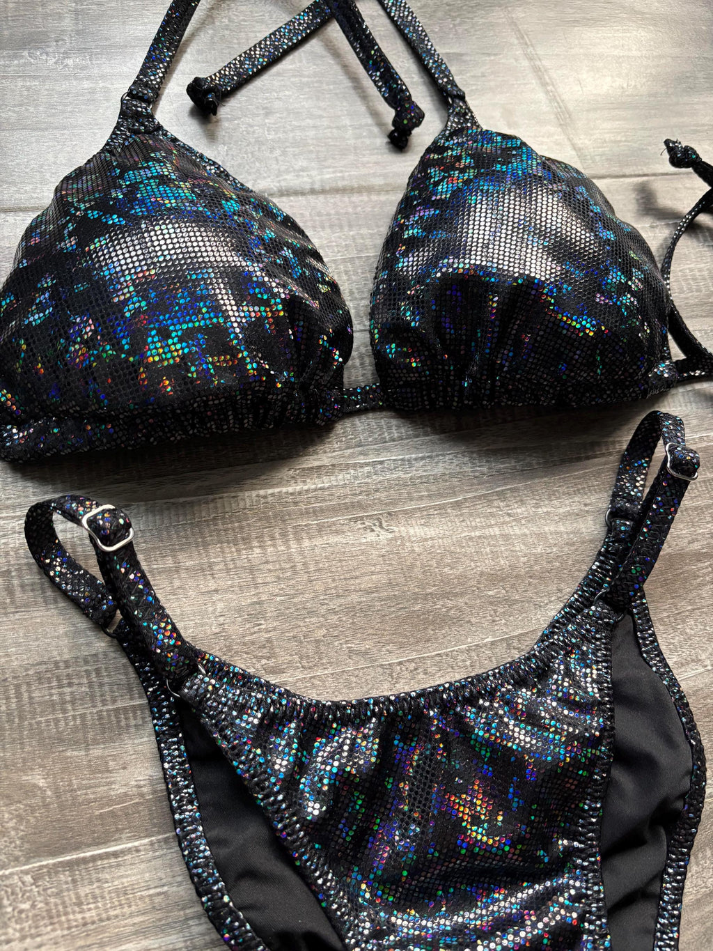 Fit Model Custom Competition Suit - Black Hologram