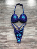 Practice Posing Suit - Blue Purple Shimmer