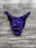 Custom Men's Bodybuilding Competition Trunks - Purple Shimmer