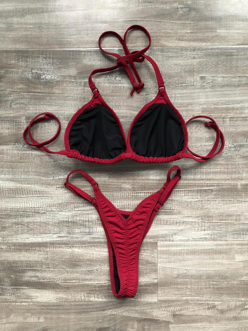 Practice Posing Suit - Matte Maroon