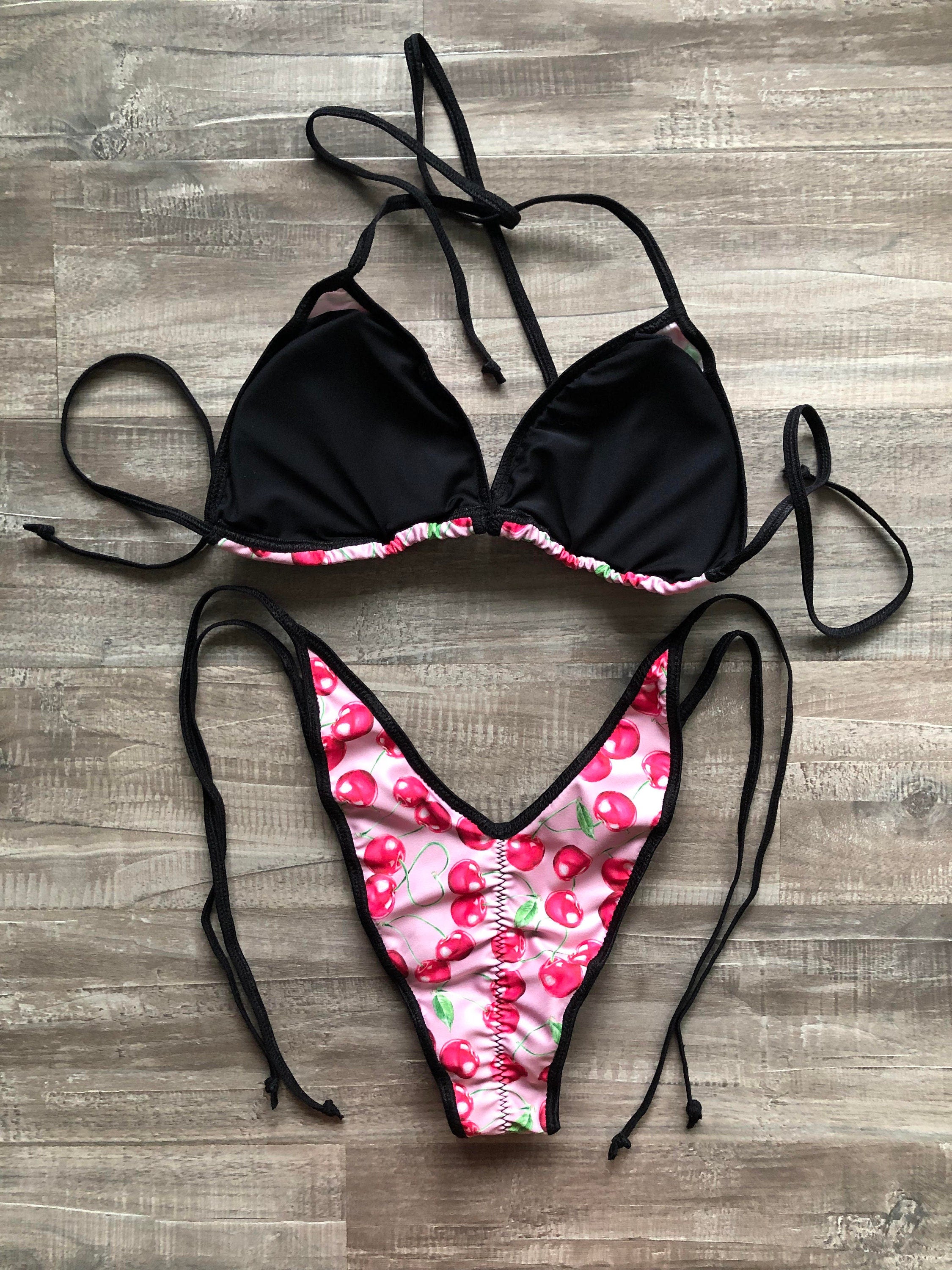 Practice Posing Suit - Pink Cherries