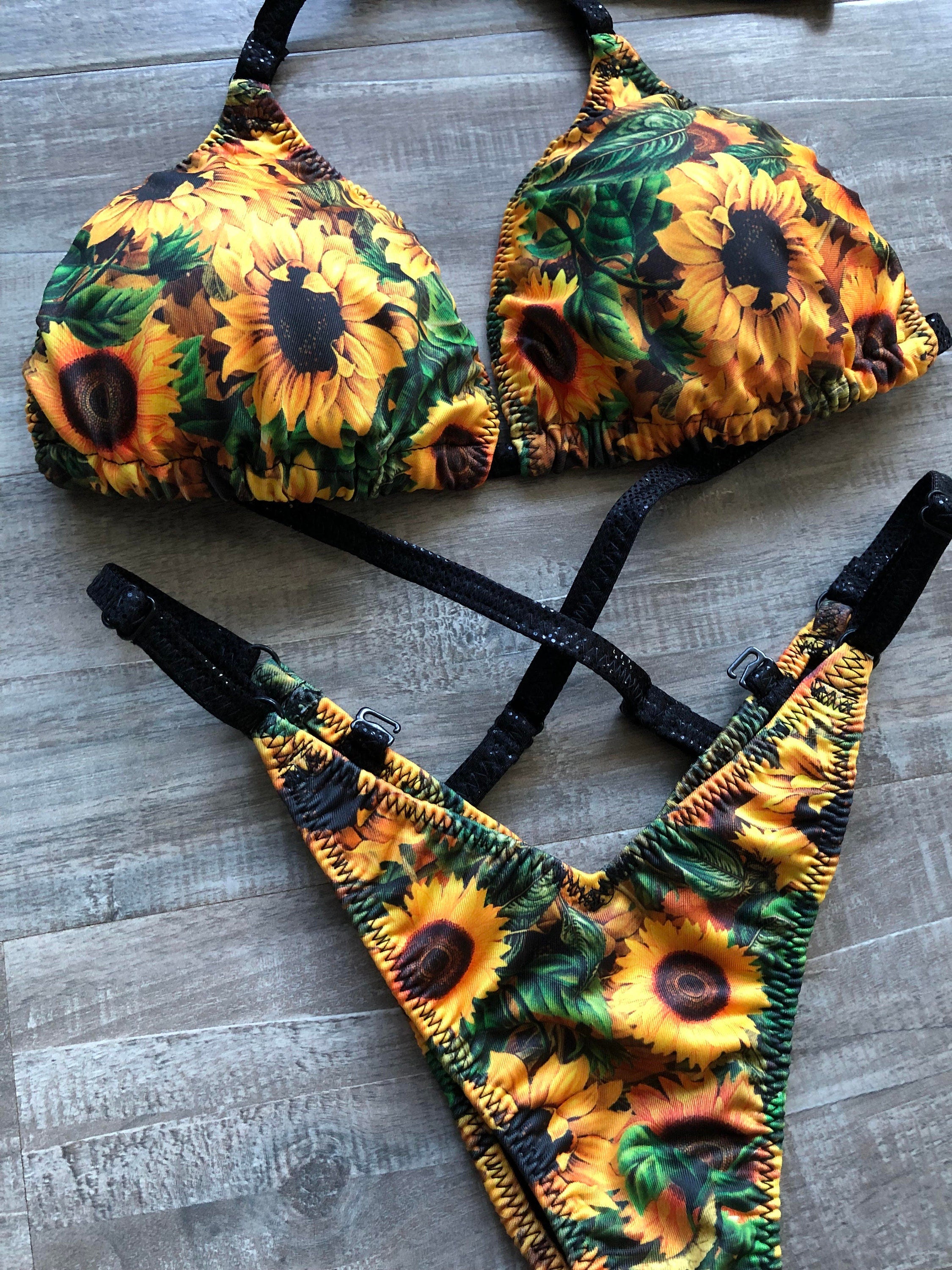 Practice Posing Suit - Sunflowers