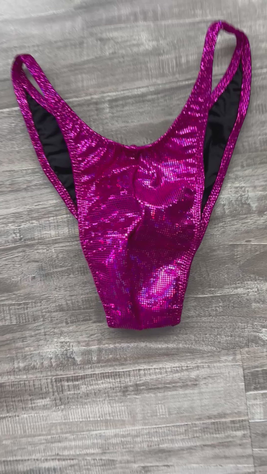 Custom Men's Bodybuilding Competition Trunks - Fuchsia