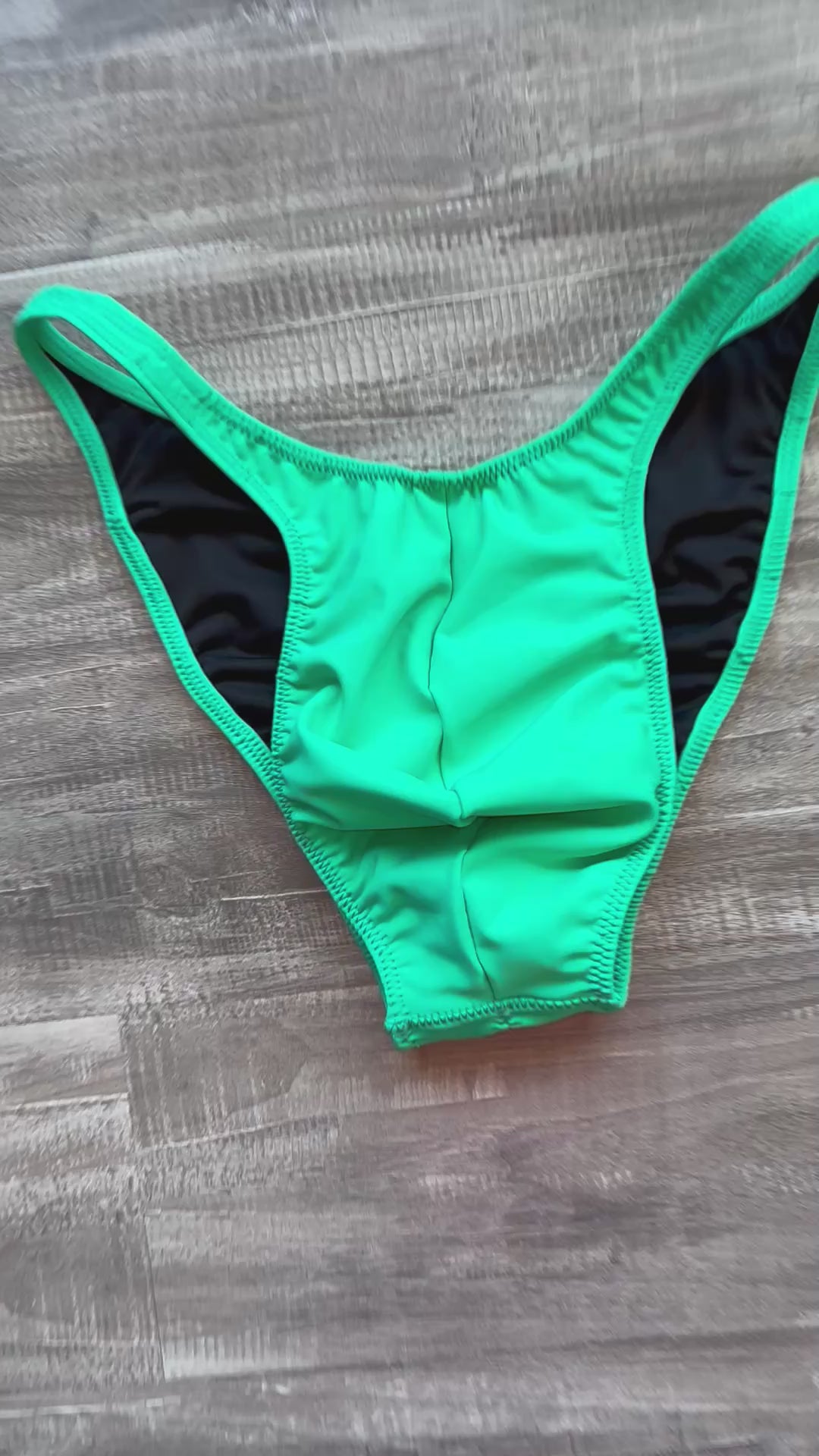 Custom Men's Bodybuilding Competition Trunks - Matte Mint