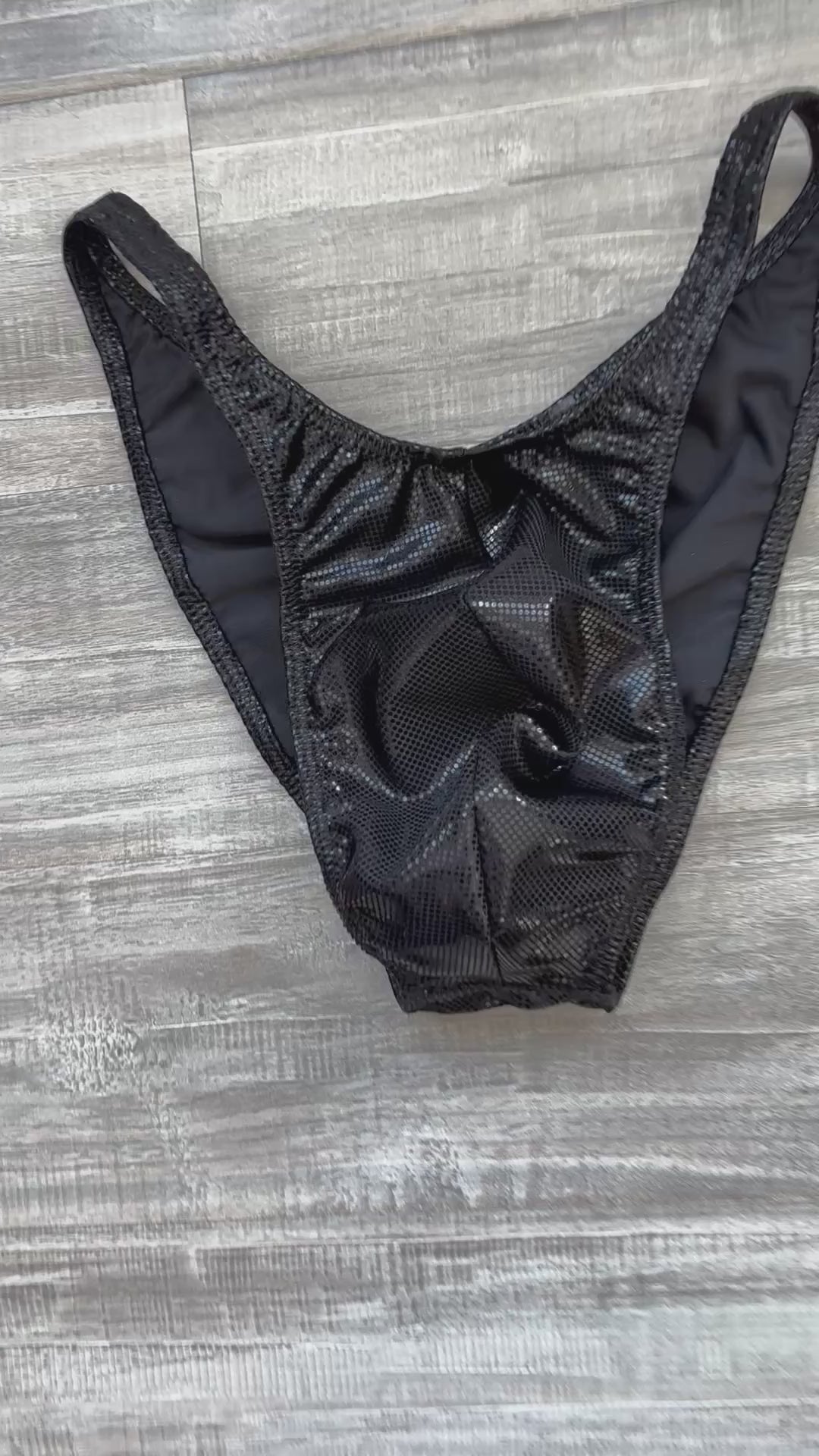 Custom Men's Bodybuilding Competition Trunks - Flat Black