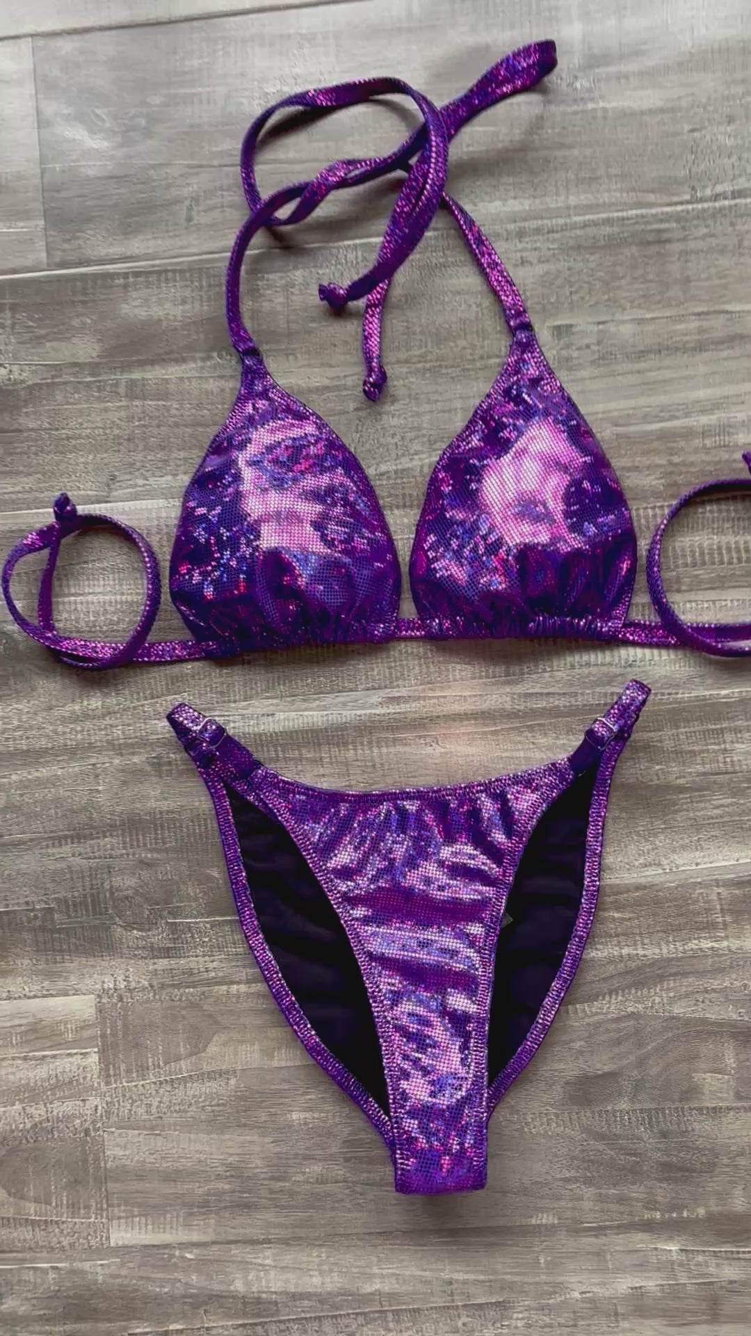 Fit Model Custom Competition Suit - Purple Fuchsia
