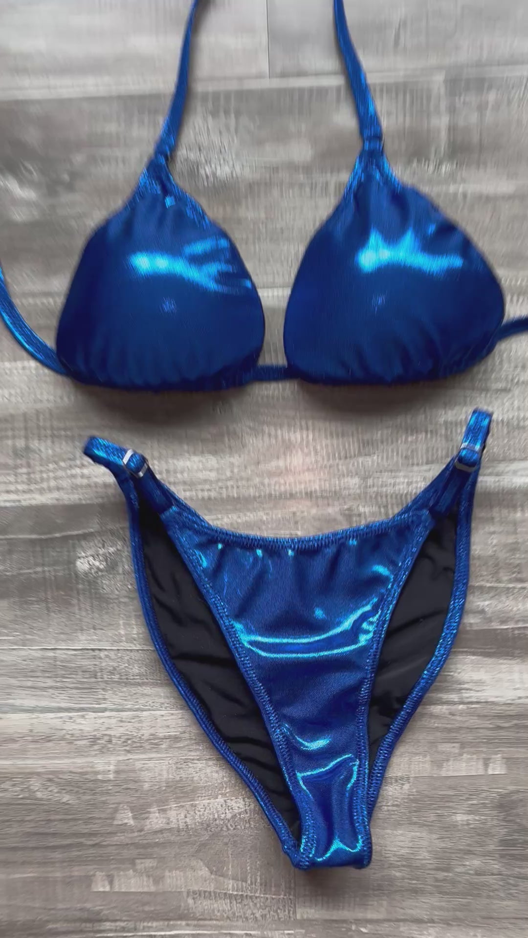 Fit Model Custom Competition Suit - Royal Shimmer
