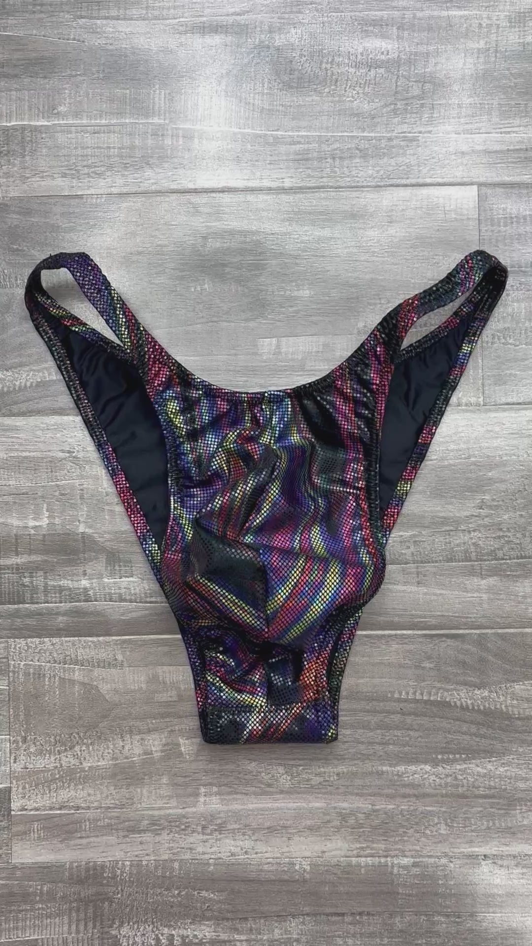 Custom Men's Bodybuilding Competition Trunks - Melted Crayon