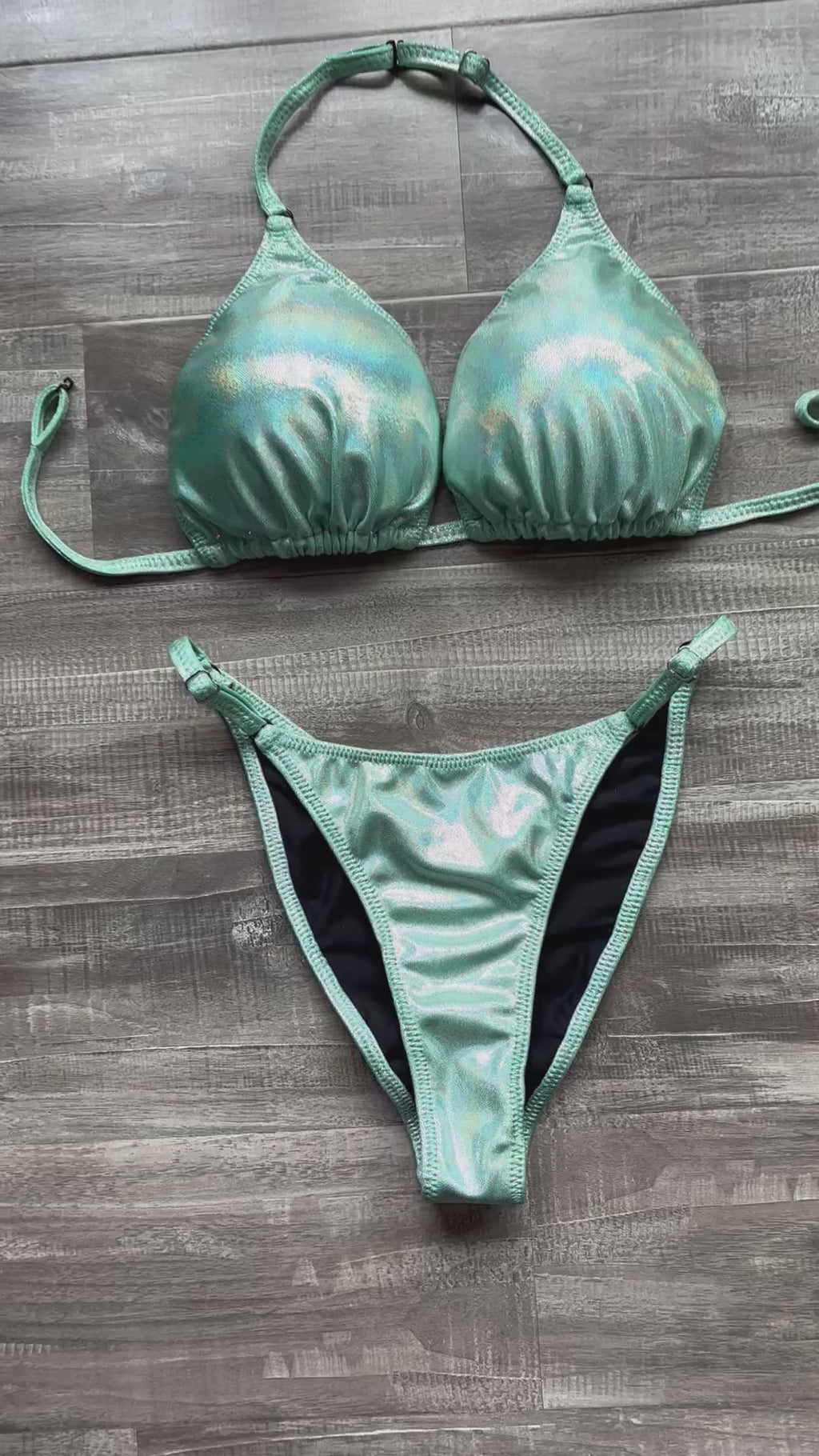 Fit Model Custom Competition Suit - Seafoam Shimmer