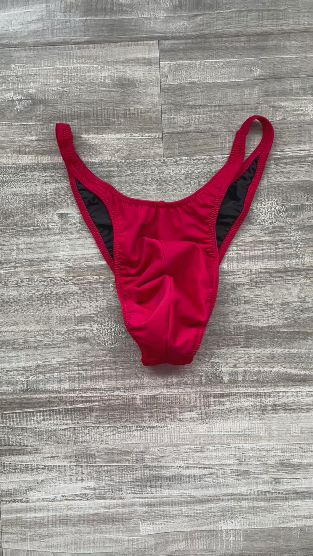 Custom Men's Bodybuilding Competition Trunks - Matte Red