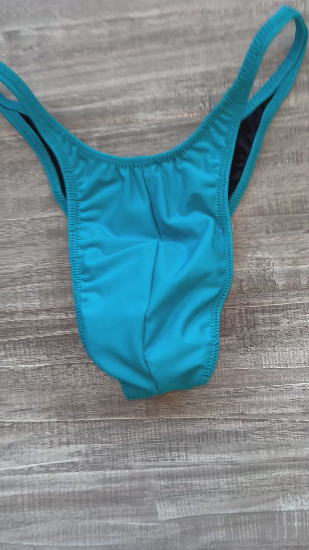 Custom Men's Bodybuilding Competition Trunks - Matte Teal