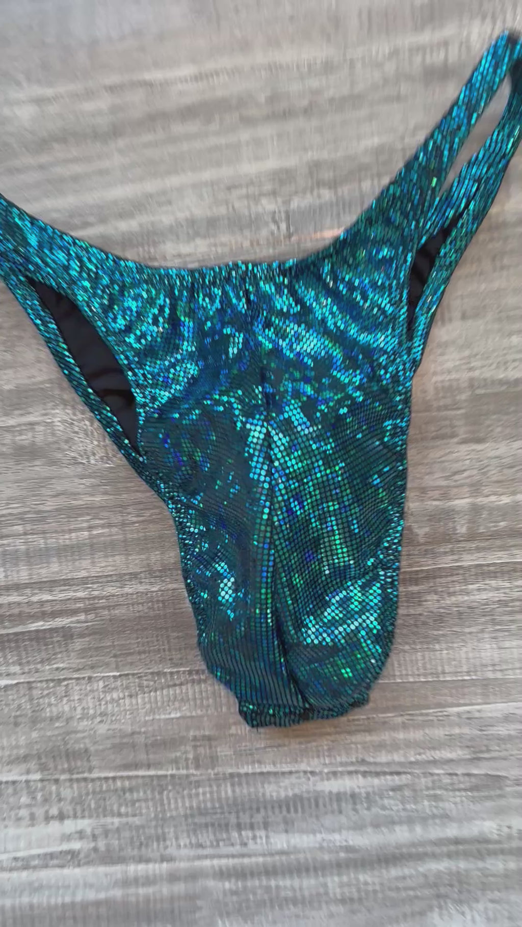Custom Men's Bodybuilding Competition Trunks - Dark Teal