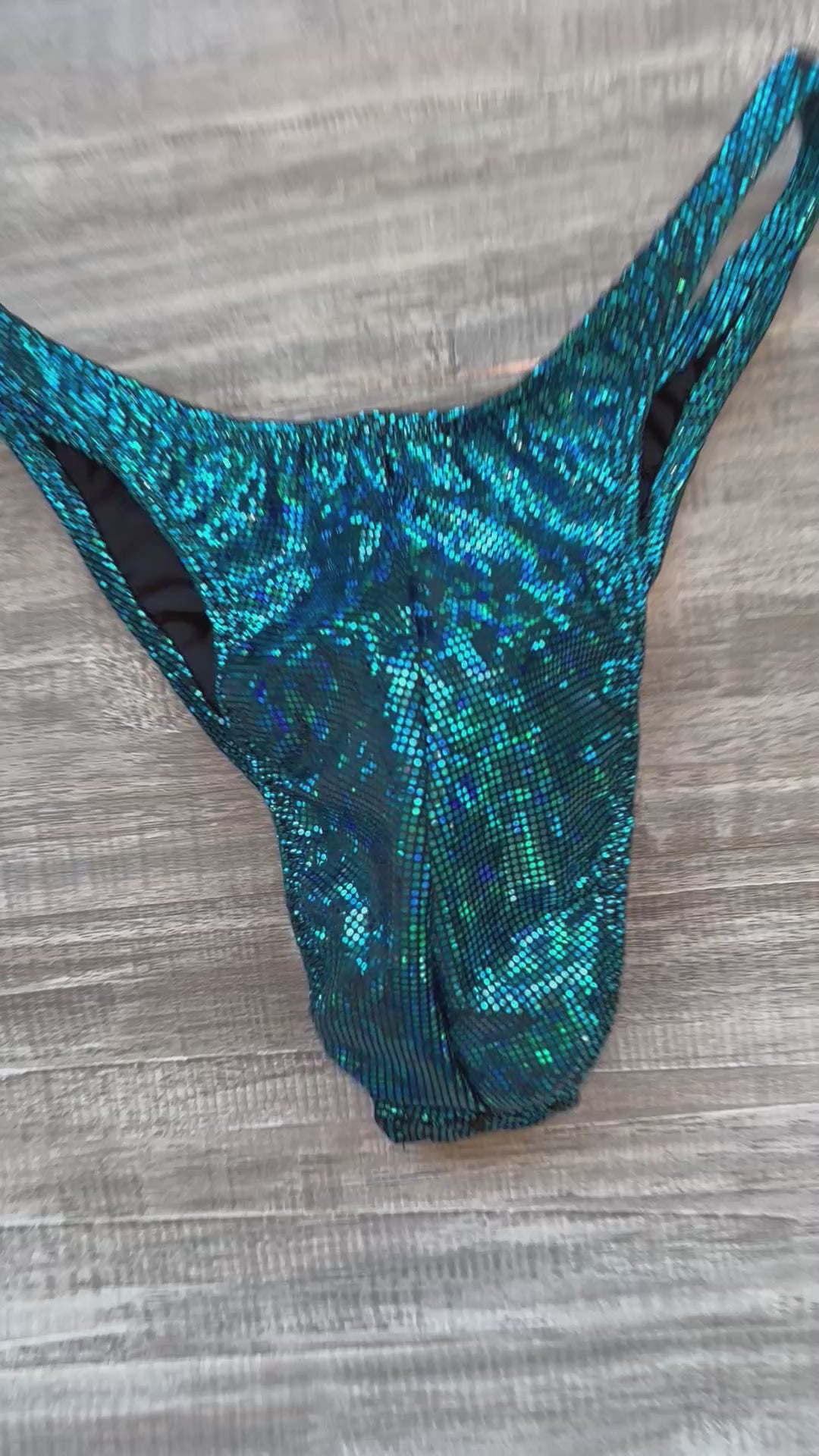 Custom Men's Bodybuilding Competition Trunks - Dark Teal