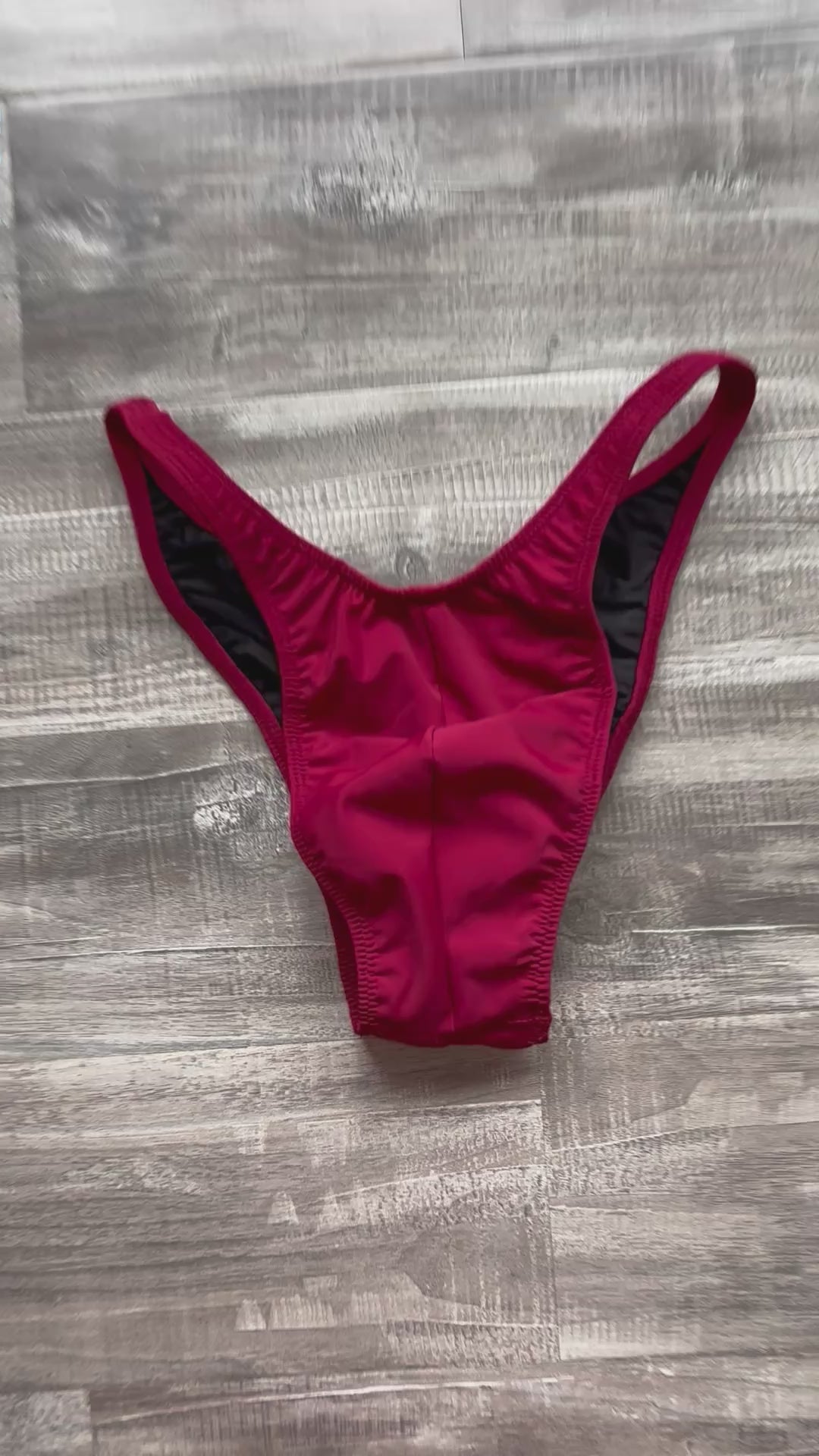 Custom Men's Bodybuilding Competition Trunks - Matte Maroon