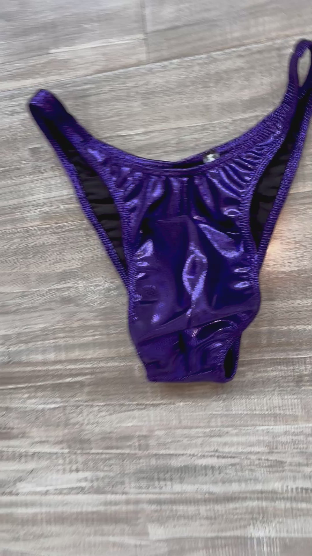 Custom Men's Bodybuilding Competition Trunks - Plum Purple