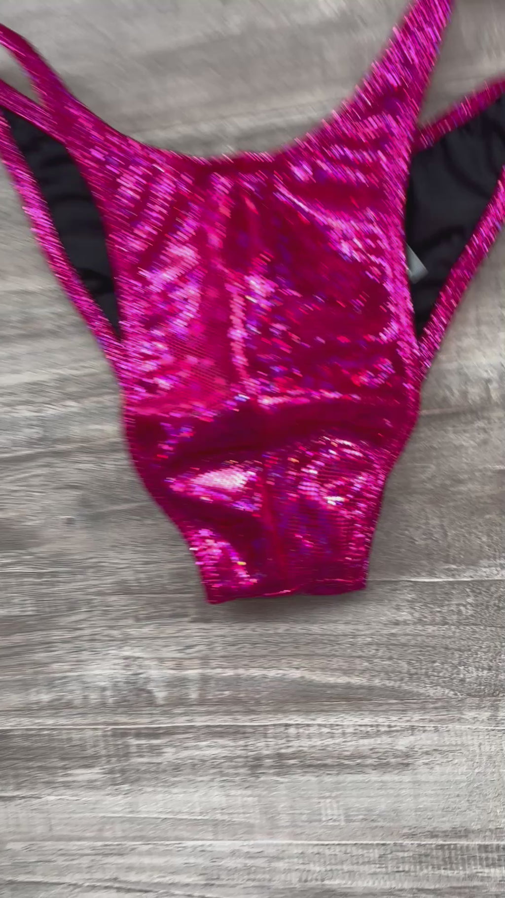 Custom Men's Bodybuilding Competition Trunks - Hot Pink