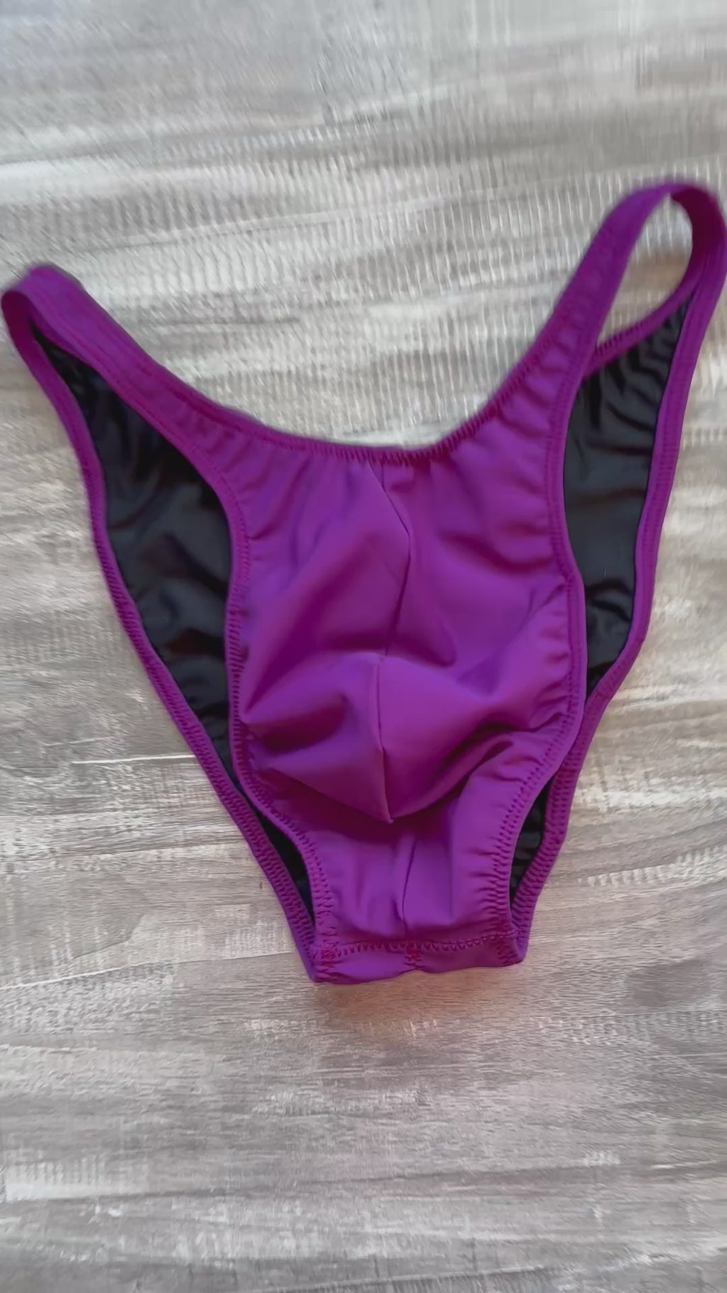 Custom Men's Bodybuilding Competition Trunks - Matte Plum