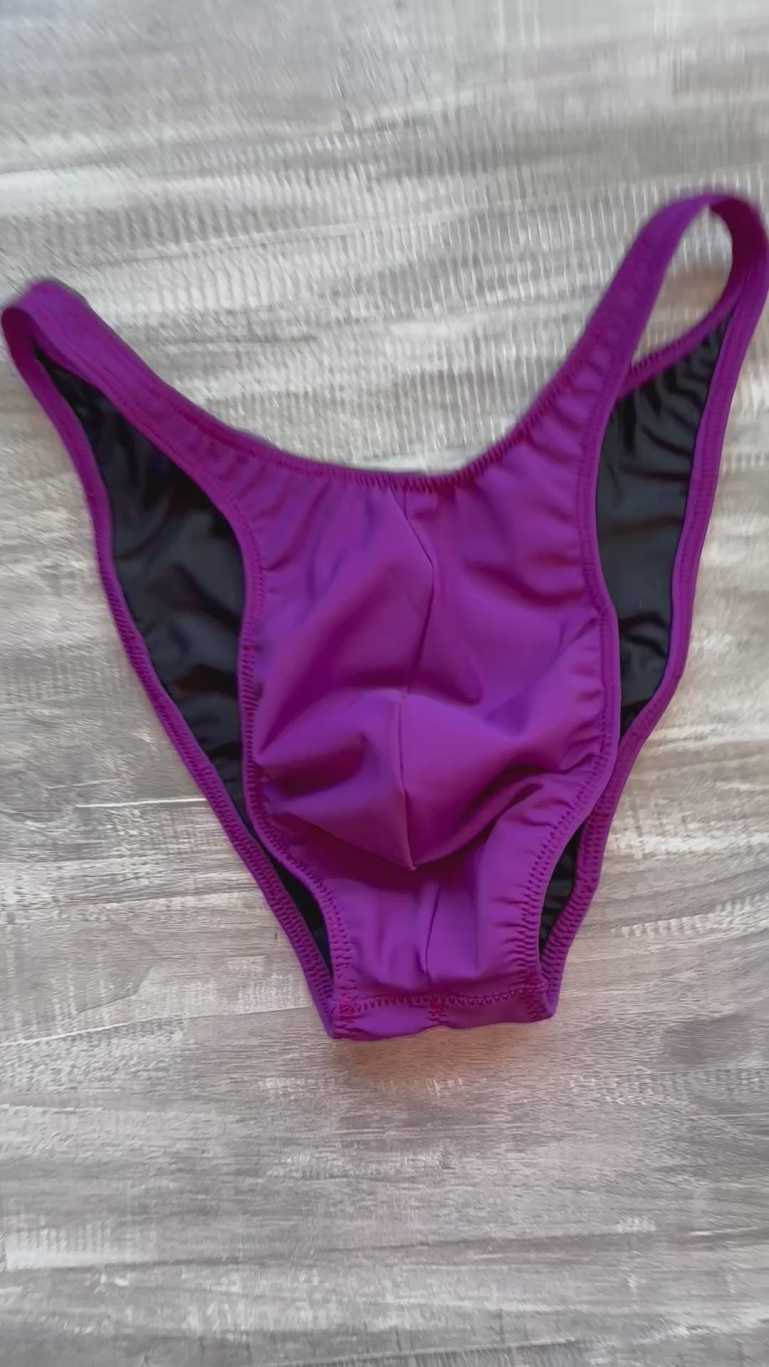 Custom Men's Bodybuilding Competition Trunks - Matte Plum