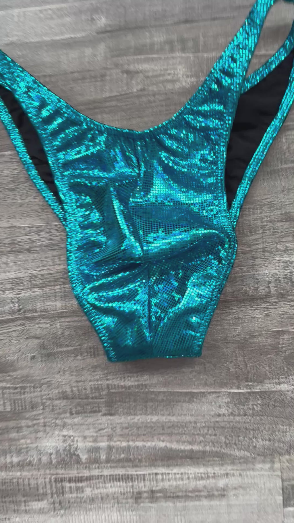 Custom Men's Bodybuilding Competition Trunks - Turquoise